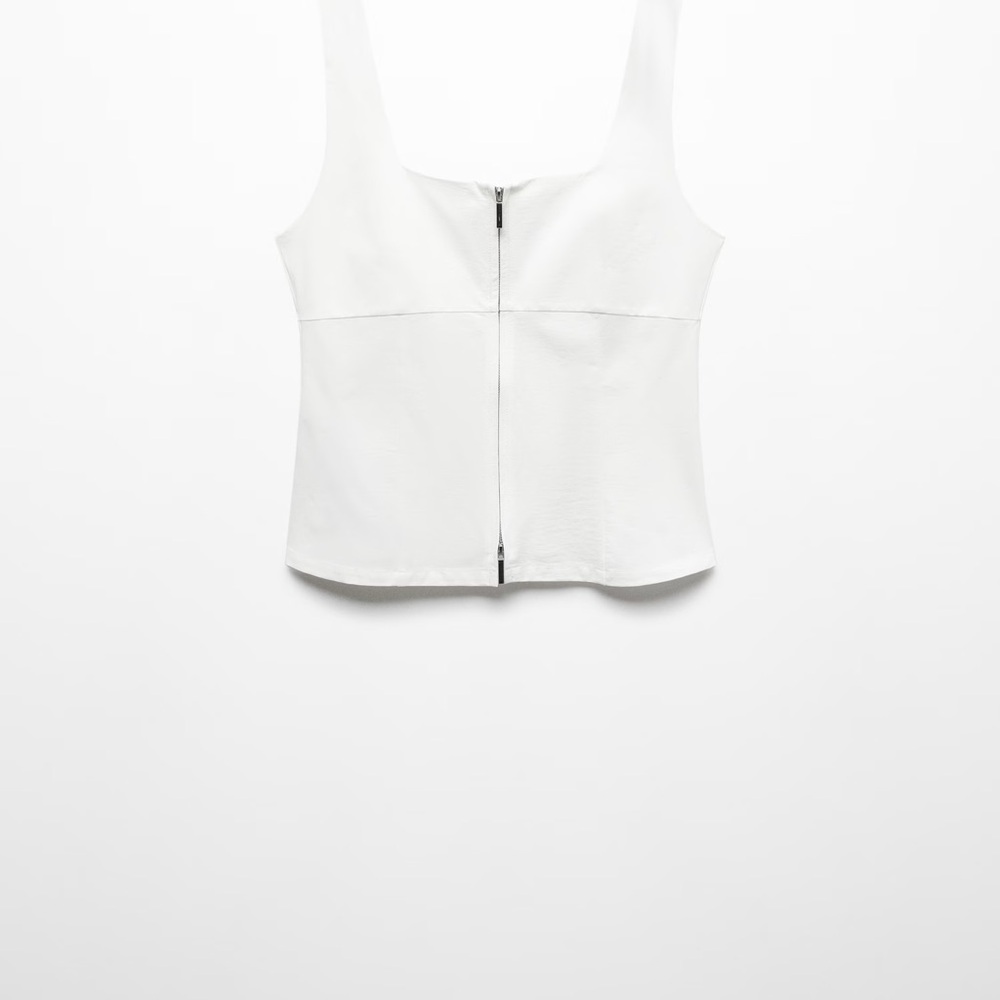 Mango White Tank Top